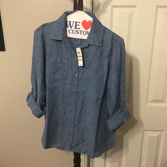 Charter Club Tops - Charter Club button down chambray Charter Club Tops - Charter Club button down chambray